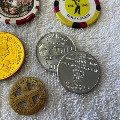 Lot of Chips, Tokens, & Coins