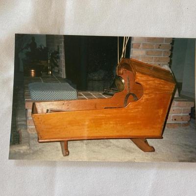 Antique Primitive baby rocking cradle
