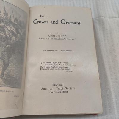 FOR CROWN AND COVENANT by CYRIL GREY (EARLY 1900'S?)