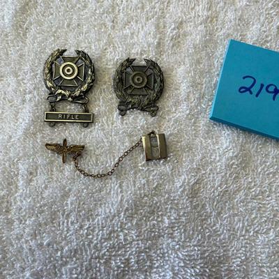 Sterling Silver WW2 Military Pins