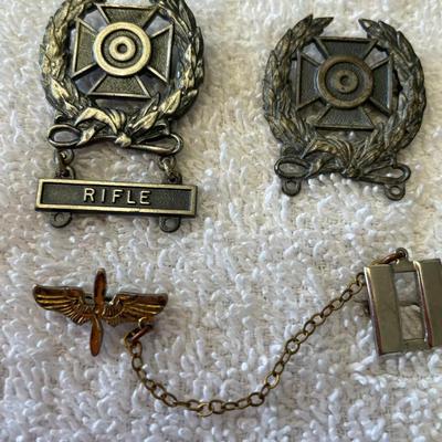 Sterling Silver WW2 Military Pins