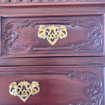 Vintage traditional style highboy chest on chest - #M-100