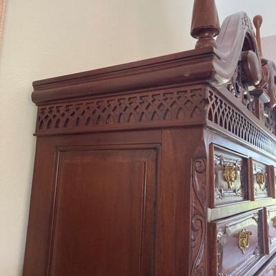 Vintage traditional style highboy chest on chest - #M-100