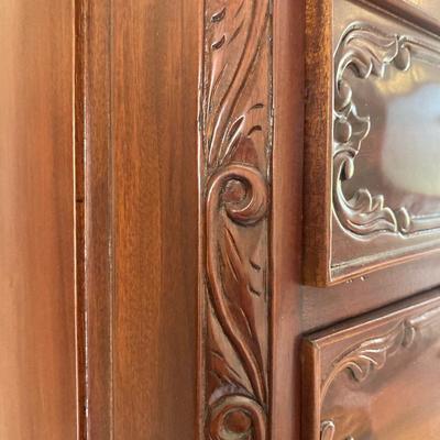 Vintage traditional style highboy chest on chest - #M-100