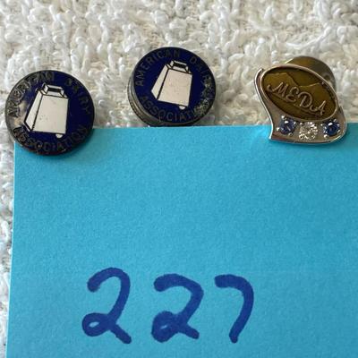 MEDA Milk Pins 10K & Sterling Silver