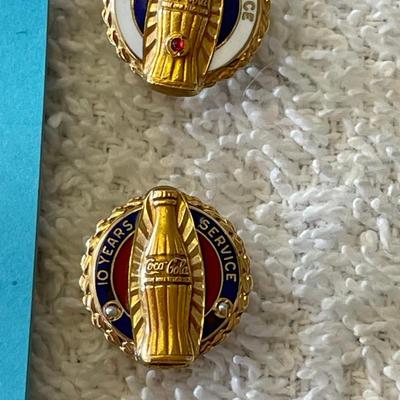 Coca-Cola COKE Award Pins 10K gold