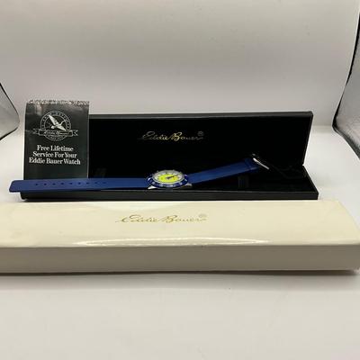 1215 NEW Eddie Bauer Watch with Blue Strap