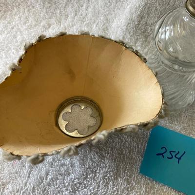 Vintage Crystal Miniature Oil Lamp