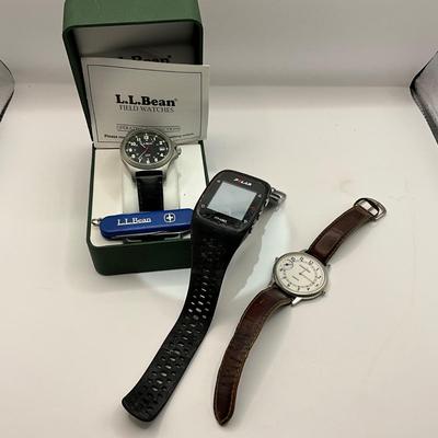 1219 Mens L.L. Bean , Polar, Passage, Watches with Knife