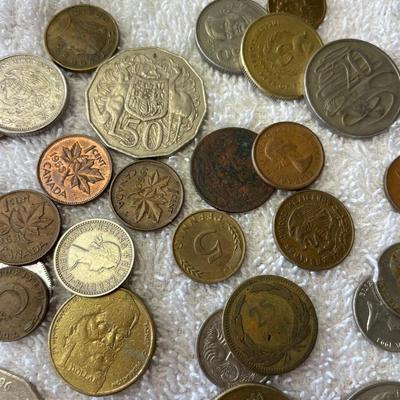 Lot of foreign Coins