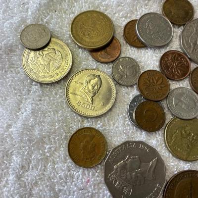 Lot of foreign Coins