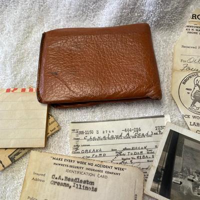 Vintage Wallet w/ Documents