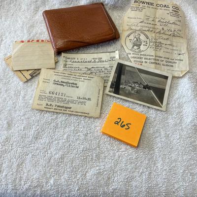 Vintage Wallet w/ Documents