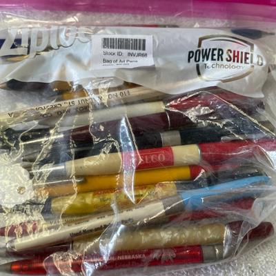 Bag of Vintage Ad Pens