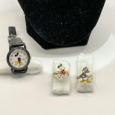 1223 Vintage Mickey Mouse Childrens Jewelry Lot