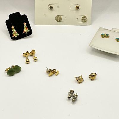 1229 Lot of Stud Nickel Free Earrings