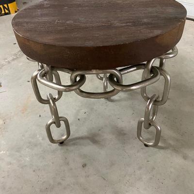 Chain bottom side table