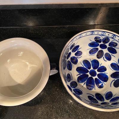 Two vintage porcelain bowls from Brazil