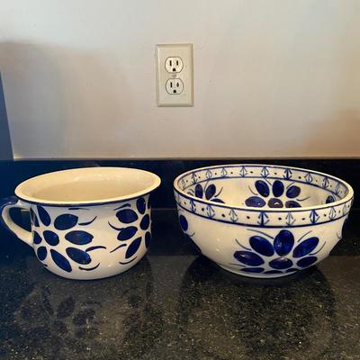 Two vintage porcelain bowls from Brazil