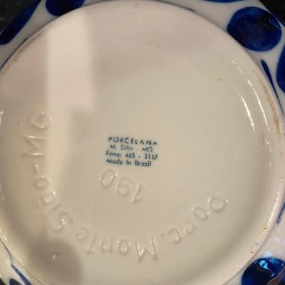 Two vintage porcelain bowls from Brazil