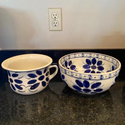 Two vintage porcelain bowls from Brazil