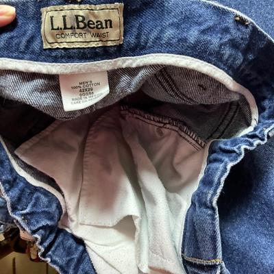 1246 Lot of Mens Lands end and LLBEAN Jeans 40 x 29