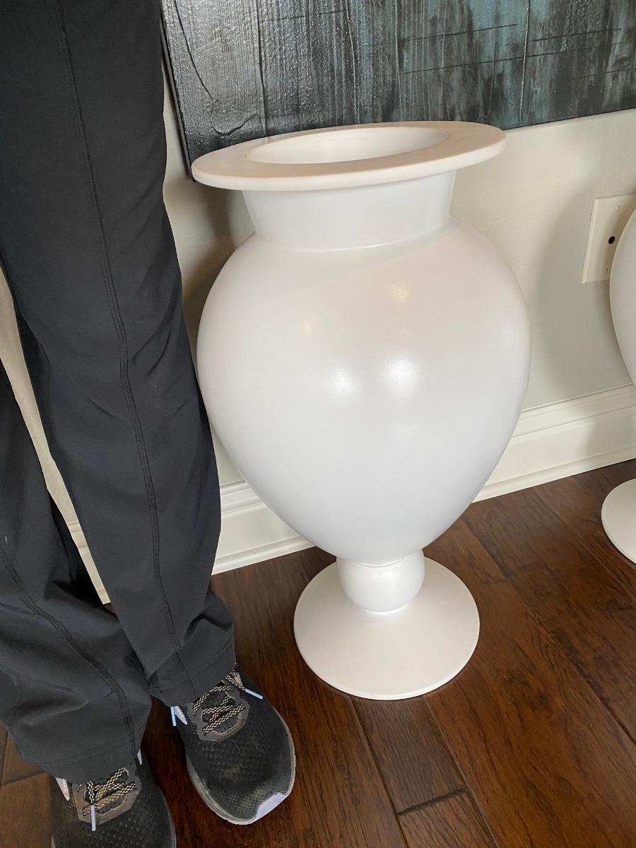 Large white vase
