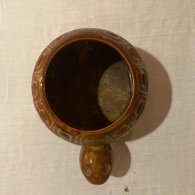 Vintage McCoy pottery turtle planter 740