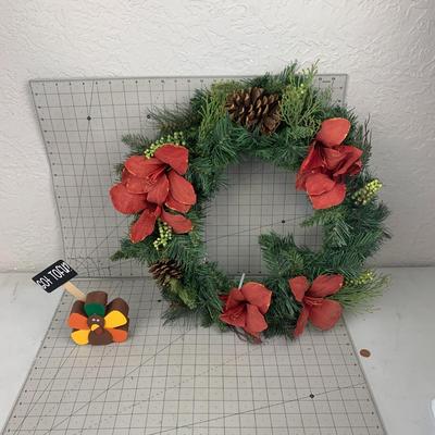 #585 Holiday Wreath and Got Tofu? Turkey