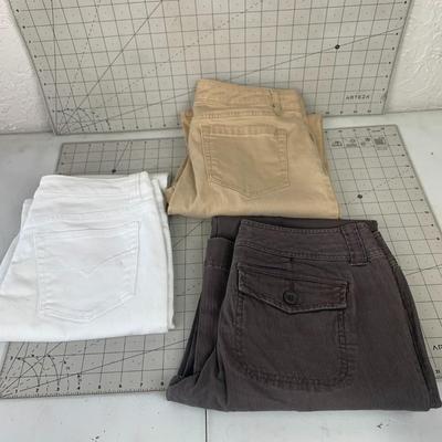#593 Three Pairs of Size 10 Ladies Pants
