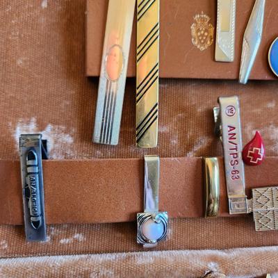 Lot of Men's Jewelry Cuff links, Tie Pins, Tie clips, Westinghouse Awards Pens
