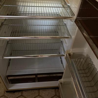 Vintage Harvest Gold Gibson Refrigerator