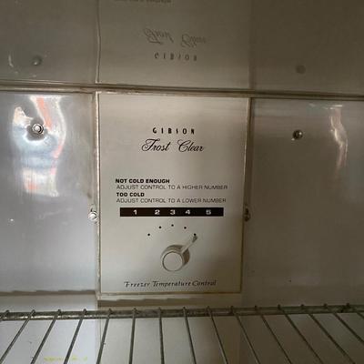 Vintage Harvest Gold Gibson Refrigerator