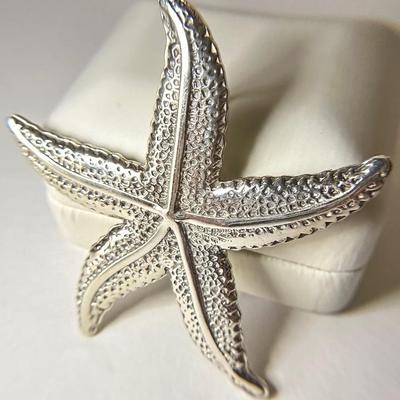 Large Sterling Silver Pendant/Broach