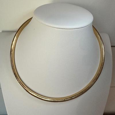 14K Gold Cobra Necklace