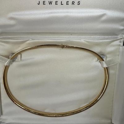 14K Gold Cobra Necklace