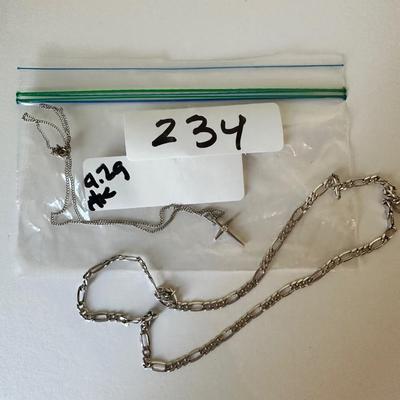 14K White Gold Necklace Lot