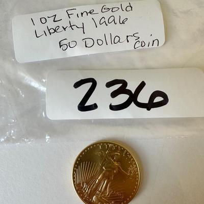 1996 Liberty $50 Gold Coin 1 oz