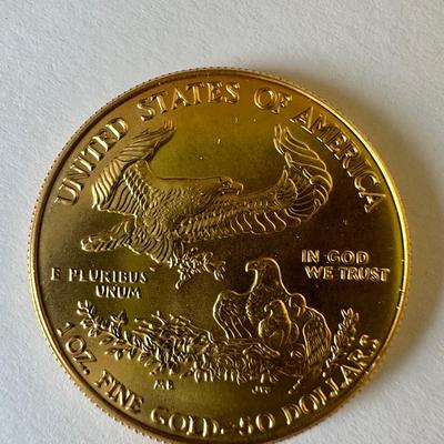 1996 Liberty $50 Gold Coin 1 oz