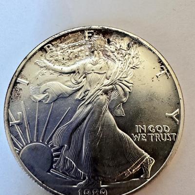 1989 Walking Liberty SILVER Coin Pair