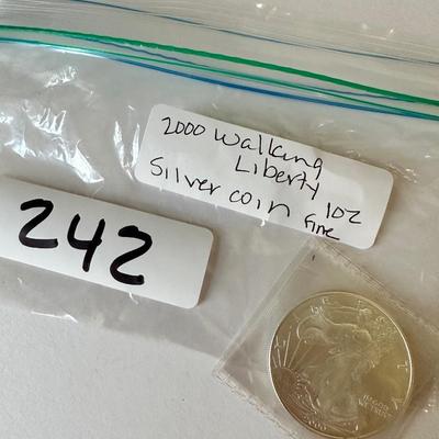 2000 Walking Liberty Silver Coin