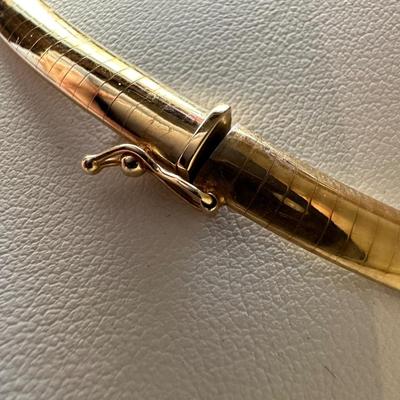 14K Gold Cobra Necklace