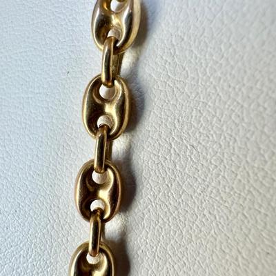 14K Gold Anchor Chain