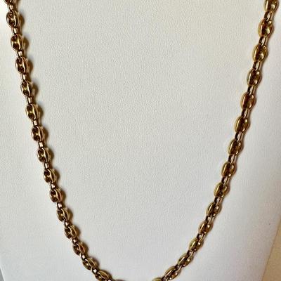 14K Gold Anchor Chain