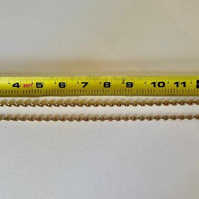 14K Gold Anchor Chain