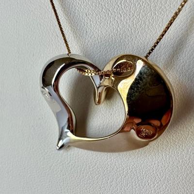 14K Gold Heart Necklace
