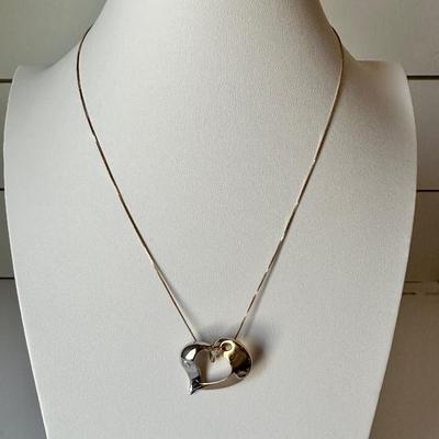 14K Gold Heart Necklace
