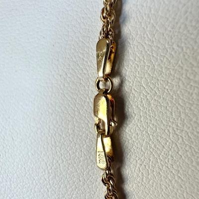 14K Gold Rope Necklace