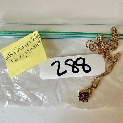 10K and 14K Gold Necklace