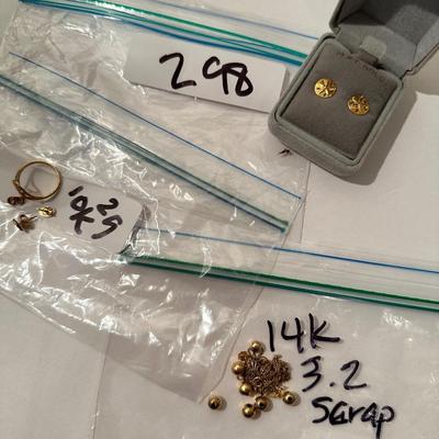 10K and 14K Gold Jewlery Lot